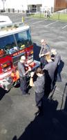 Fire department pay friendly visit to Hillcrest Preschool
