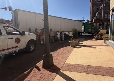 Columbus truck on main street