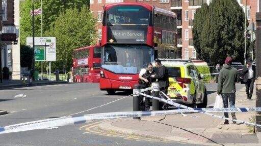 Police cordon off scene of knife attack on two Jewish Londoners