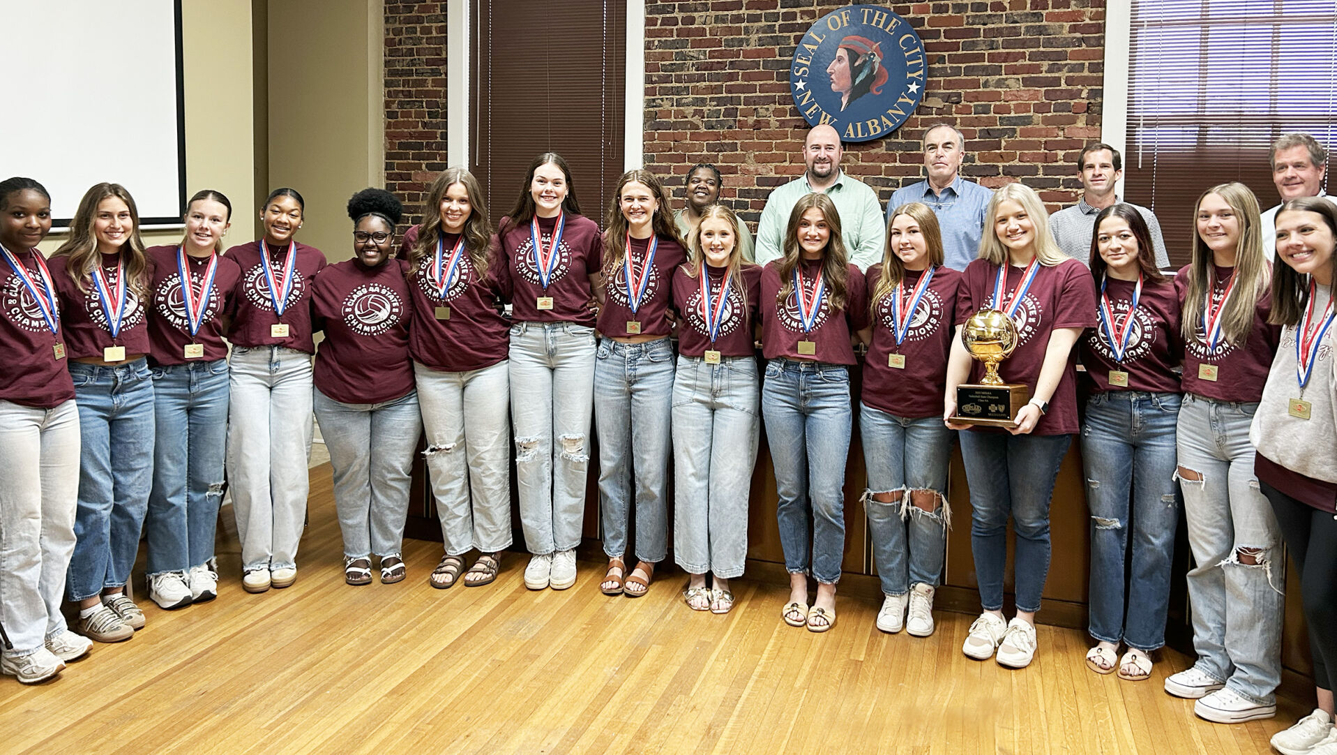 Volleyball team at Aldermen